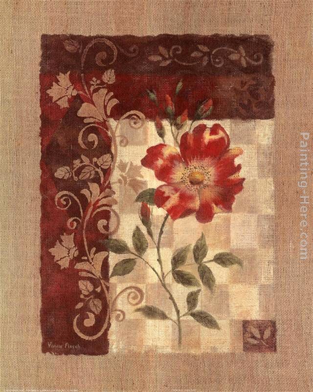 Vivian Flasch Burlap Climbing Rose